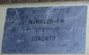 1.1dB single band LNB from the 1980s