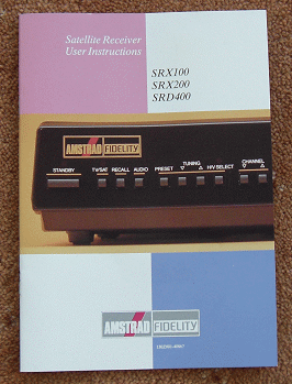 Amstrad SRX400 instructions