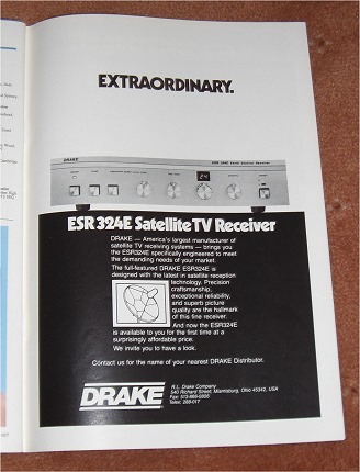 Drake ESR320E satellite receiver advert