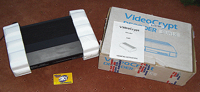 Videocrypt decoder. Boxed with manual.