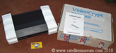 Videocrypt decoder. Boxed with manual.
