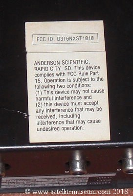 Anderson Scientific Satellite Receiver