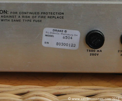 Drake ESR 4240E satellite receiver back